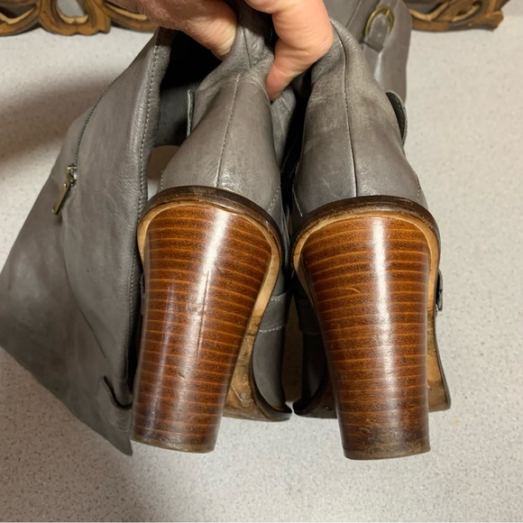 Boutique 9 BTCharissa gray leather knee boots - Picture 11 of 12